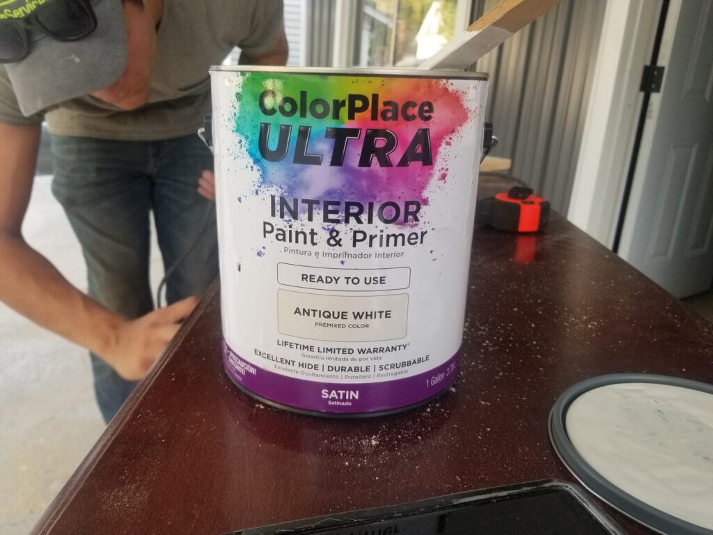 color place ultra interior paint for easy diy transformation dresser to tv stand