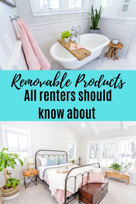 removable products for rental apartment decor 
