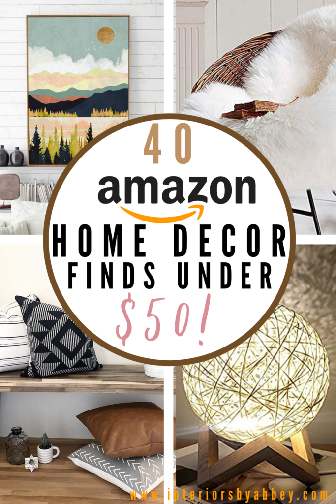 Amazon apartment decor items under $50 