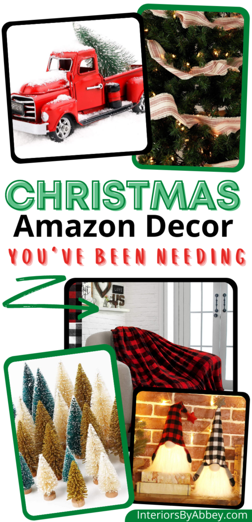 Amazon christmas home decor pin. Home goods and gifts from amazon. 
