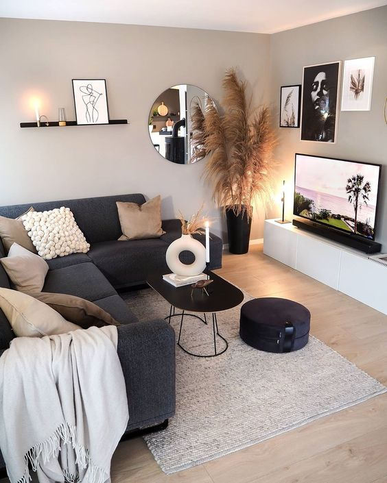 11 Apartment Small Living Room Ideas With TV - Interiors by Abbey