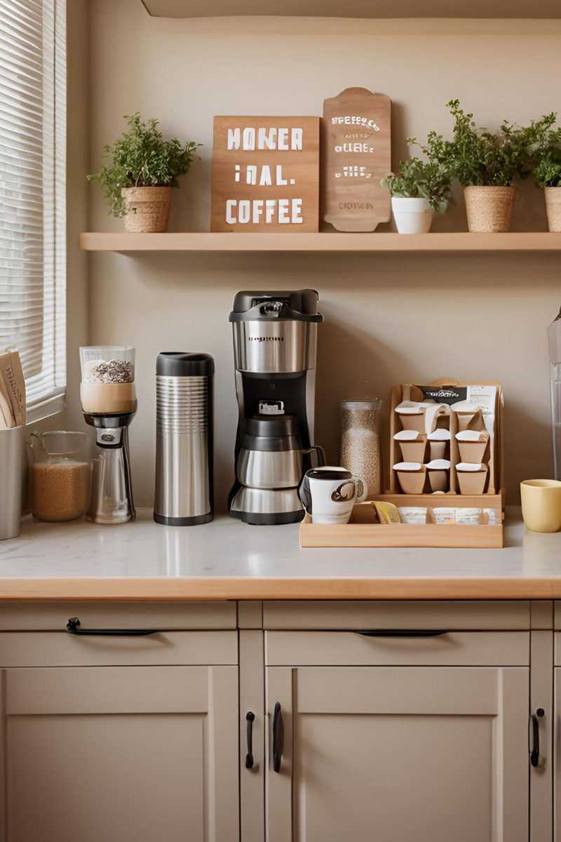 21 Cute Coffee Bar Ideas for Small Spaces - Interiors By Abbey